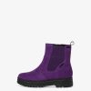 Tamaris Bottine En Cuir - Violet | Bottines