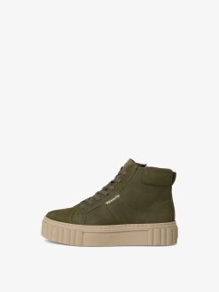 Tamaris Bottine En Cuir - Vert | Bottines