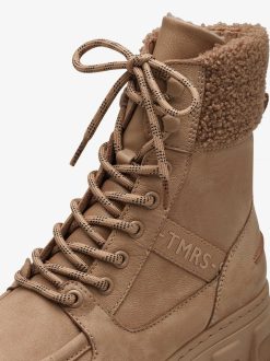 Tamaris Bottine En Cuir - Doublure Chaude Marron | Bottines