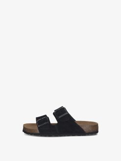 Tamaris Mule En Cuir - Noir | Mules