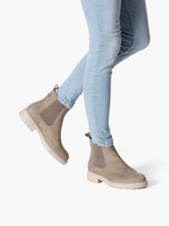 Tamaris Bottine Chelsea En Cuir - Vert | Bottines