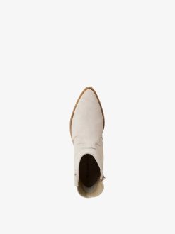 Tamaris Bottine En Cuir - Beige | Bottines