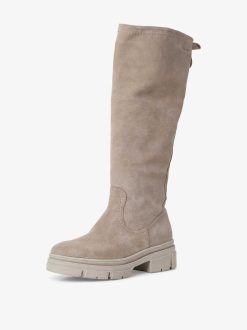 Tamaris Bottes En Cuir - Marron | Bottes