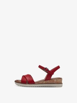 Tamaris Sandale A Talon - Rouge | Des Sandales