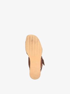 Tamaris Sandale A Talon En Cuir - Beige | Des Sandales