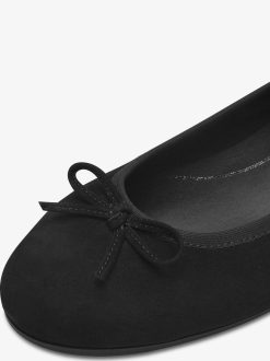 Tamaris Ballerine En Cuir - Noir | Ballerines