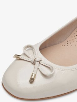 Tamaris Ballerine En Cuir - Beige | Ballerines