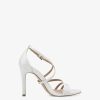 Tamaris Sandale A Talon En Cuir - Blanc | Des Sandales