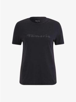 Tamaris T-Shirt - Noir | Chemises Et Hauts