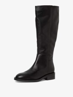 Tamaris Bottes En Cuir - Noir | Bottes