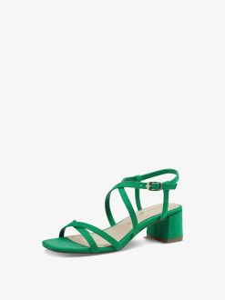 Tamaris Sandale A Talon - Vert | Des Sandales