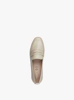 Tamaris Babouche En Cuir - Beige | Chaussures Basses Et Pantoufles