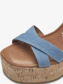 Tamaris Sandale A Talon - Bleu | Des Sandales