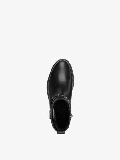 Tamaris Bottine En Cuir - Noir | Bottines