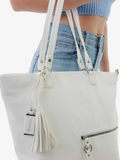 Tamaris Sac Shopping - Blanc | Sacs Et Sacs A Dos