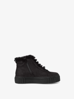 Tamaris Bottine En Cuir - Doublure Chaude Noire | Bottines