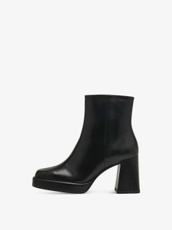 Tamaris Bottine En Cuir - Noir | Bottines