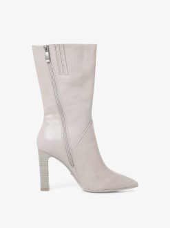 Tamaris Bottine En Cuir - Gris | Bottines