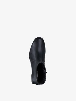 Tamaris Bottine En Cuir - Noir | Bottines