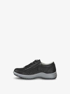 Tamaris Baskets En Cuir - Noir | Chaussures Basses Et Pantoufles