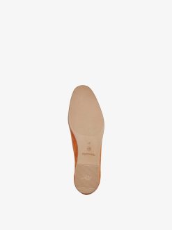 Tamaris Babouche En Cuir - Orange | Chaussures Basses Et Pantoufles