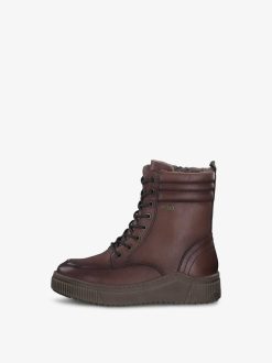 Tamaris Bottine En Cuir - Marron | Bottines