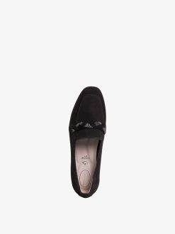 Tamaris Babouche En Cuir - Noir | Chaussures Basses Et Pantoufles