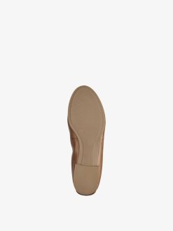 Tamaris Ballerine En Cuir - Marron | Ballerines