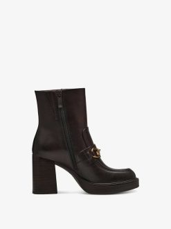 Tamaris Bottine En Cuir - Marron | Bottines