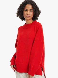 Tamaris Pull Tricote - Rouge | Sweats Et Sweats A Capuche