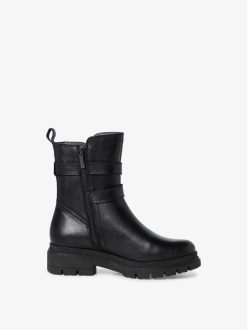 Tamaris Bottine En Cuir - Noir | Bottines