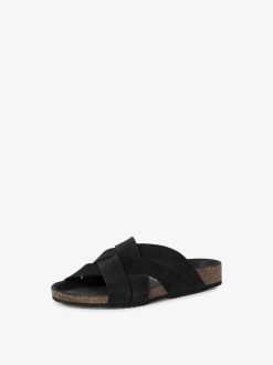 Tamaris Mule En Cuir - Noir | Mules