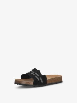 Tamaris Mule En Cuir - Noir | Mules