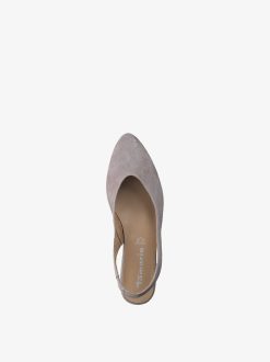 Tamaris Escarpins A Bride En Cuir - Beige | Pompes