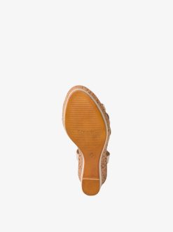 Tamaris Sandale A Talon - Beige | Des Sandales