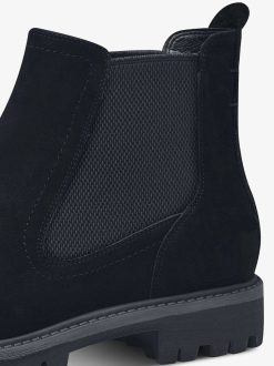 Tamaris Bottine Chelsea En Cuir - Bleu | Bottines