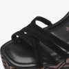 Tamaris Sandale A Talon En Cuir - Noir | Des Sandales