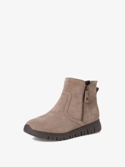 Tamaris Bottine En Cuir - Marron | Bottines