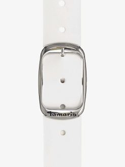 Tamaris Ceinture En Cuir - Blanc | Ceintures