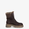 Tamaris Bottine En Cuir - Doublure Chaude Marron | Bottines