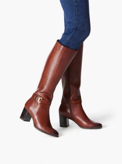 Tamaris Bottine En Cuir - Marron | Bottines