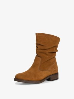 Tamaris Bottine En Cuir - Marron | Bottines