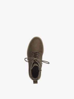 Tamaris Bottine En Cuir - Gris | Bottines