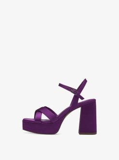 Tamaris Sandale A Talon - Violet | Des Sandales