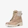 Tamaris Bottine En Cuir - Beige | Bottines