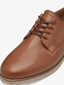 Tamaris Chaussures Basses En Cuir - Marron | Chaussures Basses Et Pantoufles