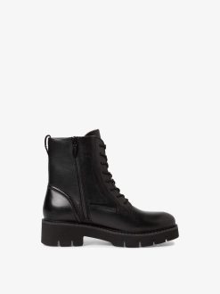 Tamaris Bottine En Cuir - Noir | Bottines