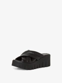 Tamaris Mule En Cuir - Noir | Mules