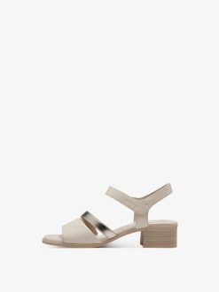 Tamaris Sandale A Talon - Beige | Des Sandales