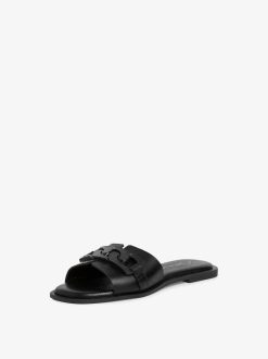 Tamaris Mule En Cuir - Noir | Mules